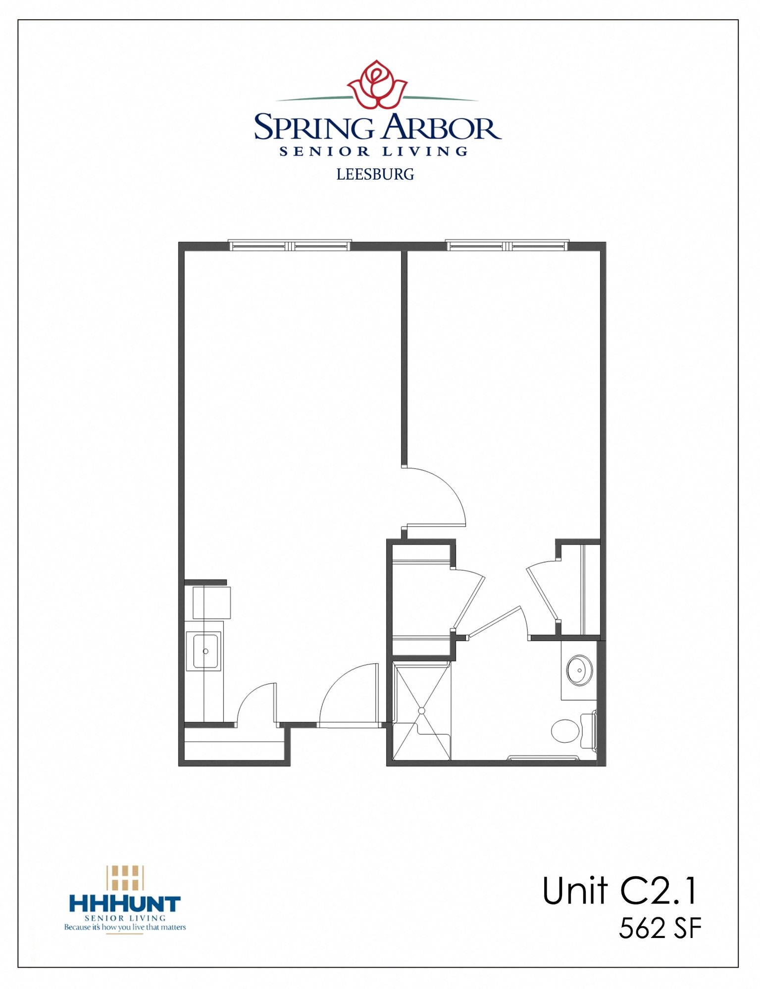 One Bedroom- Unit C2.1 One Bedroom- Unit C2.1