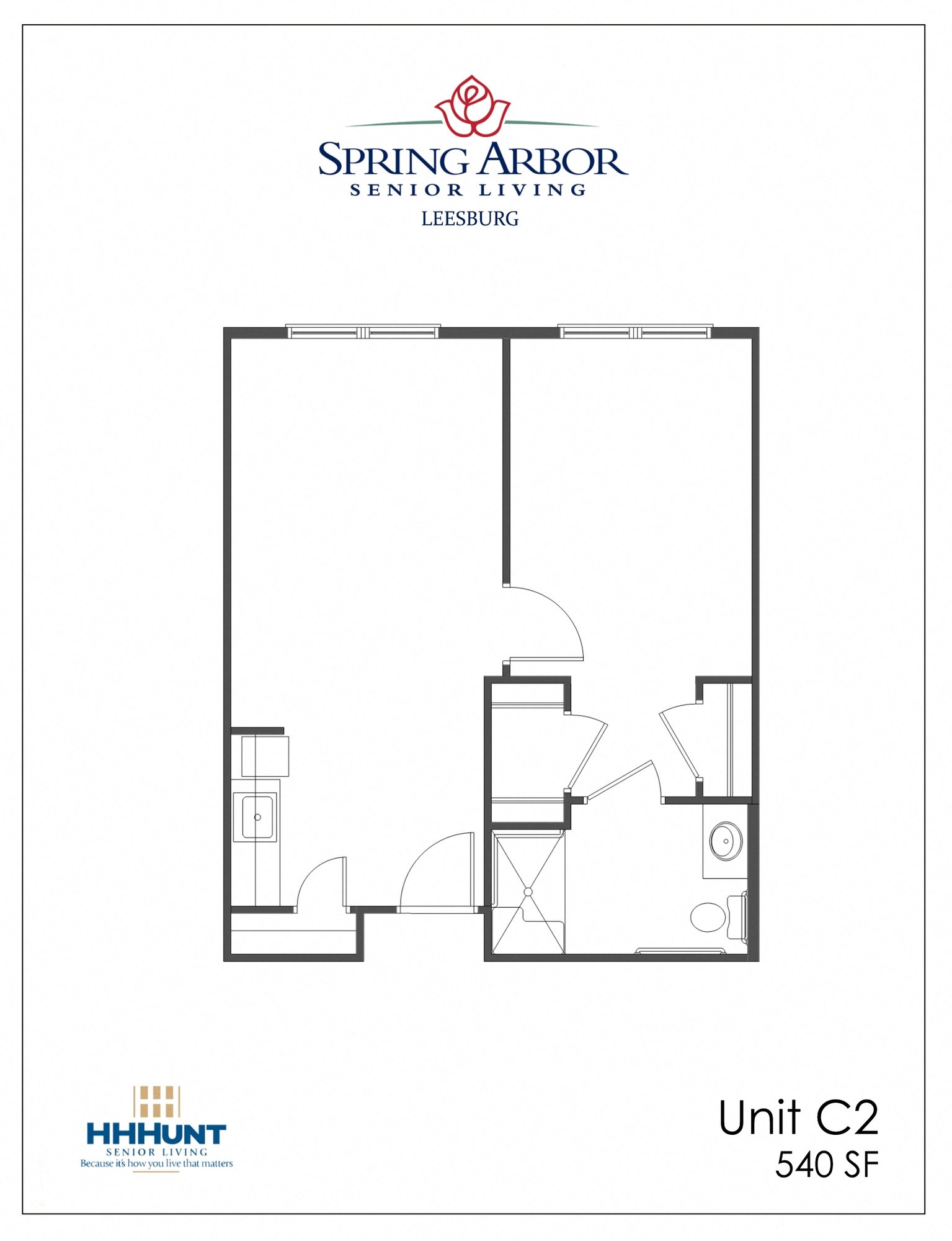 One Bedroom- Unit C2 One Bedroom- Unit C2