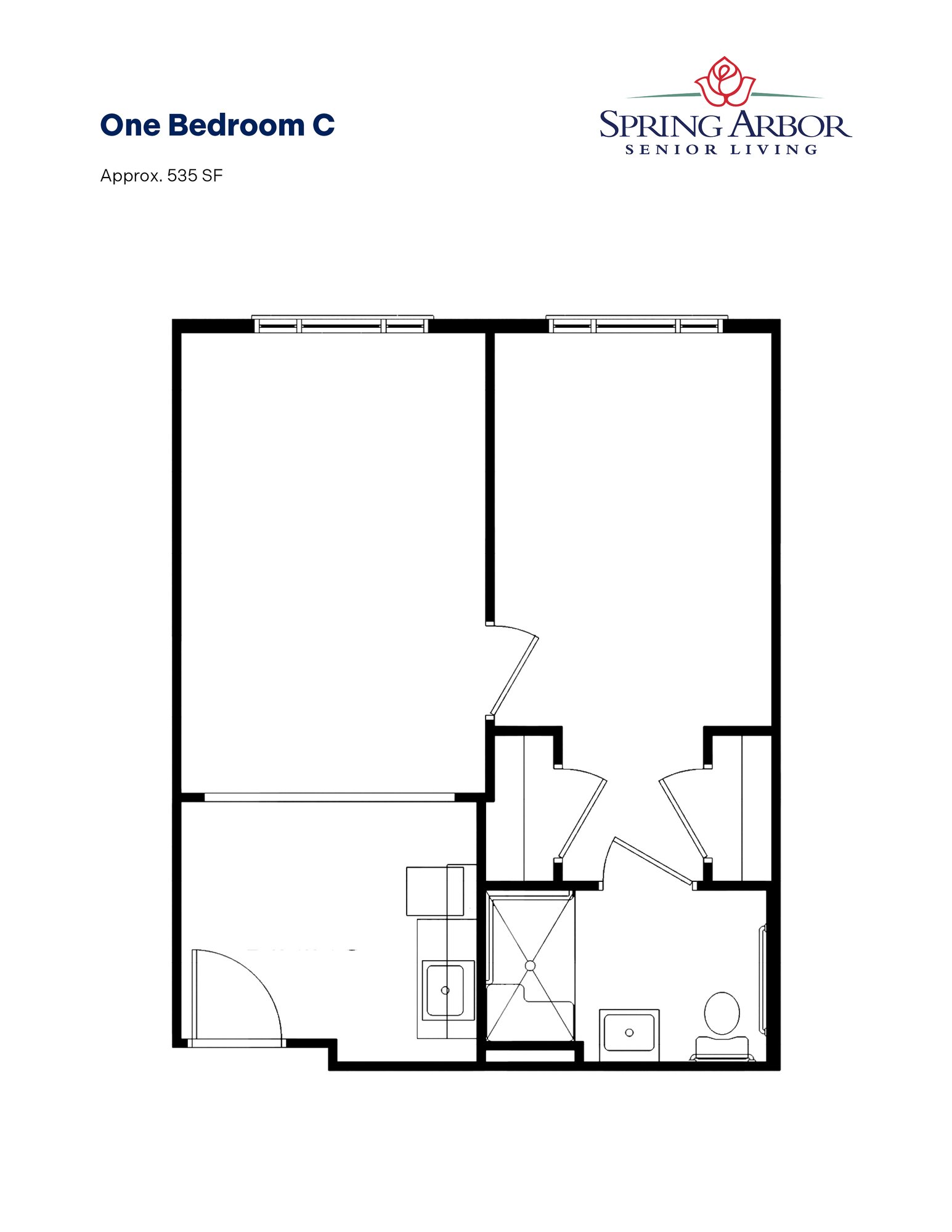 Spring Arbor_Floor Plans_Salisbury_One Bedroom C Spring Arbor_Floor Plans_Salisbury_One Bedroom C