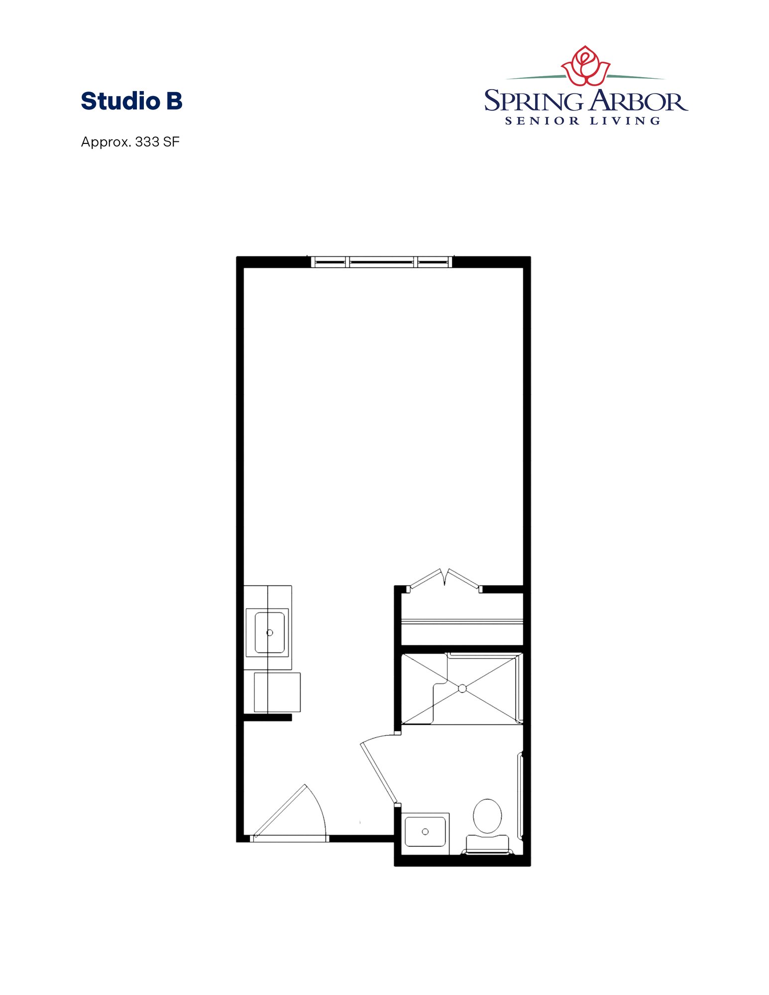 Spring Arbor_Floor Plans_Salisbury_Studio B Spring Arbor_Floor Plans_Salisbury_Studio B