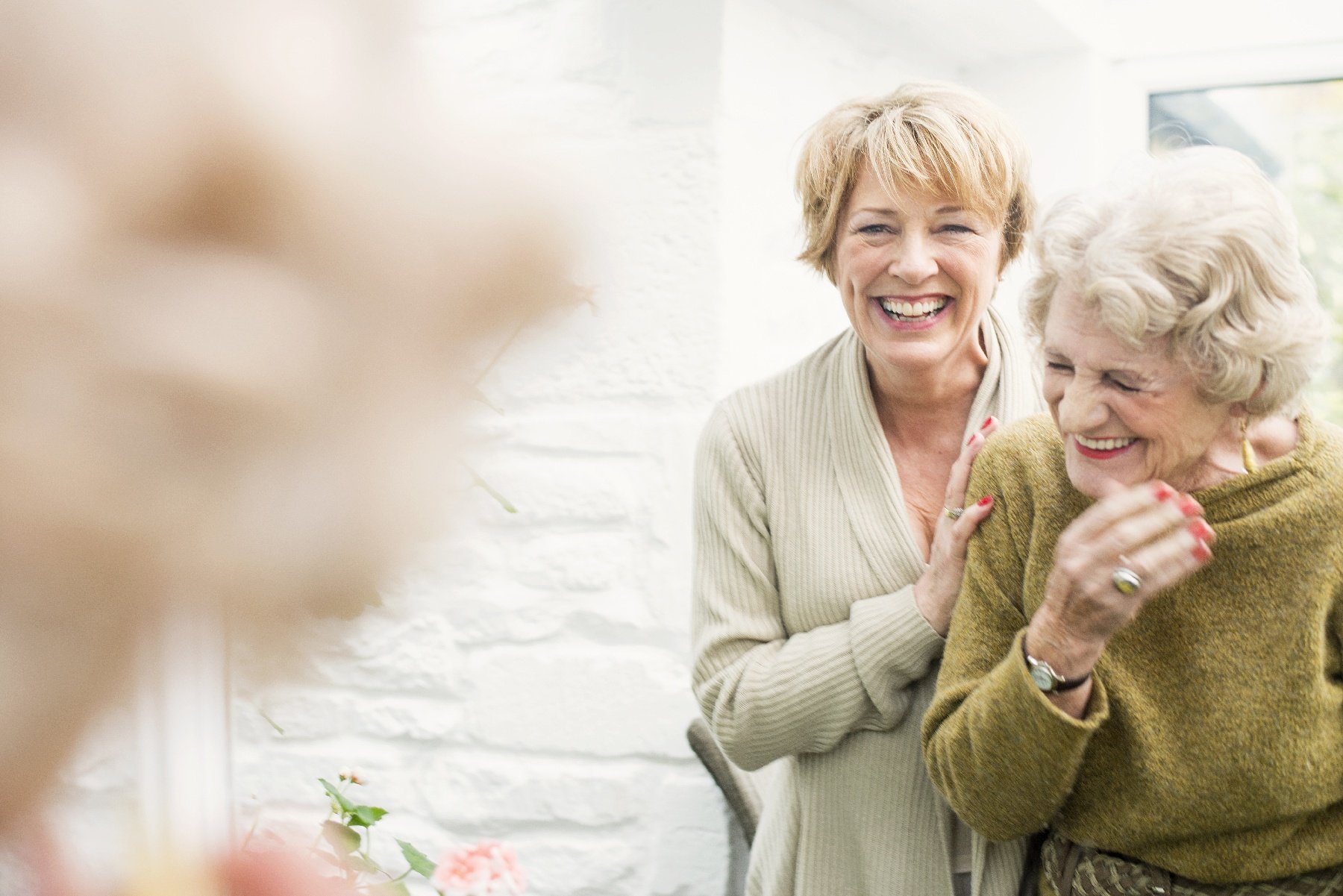 Senior Mother & Daughter Laughing-1