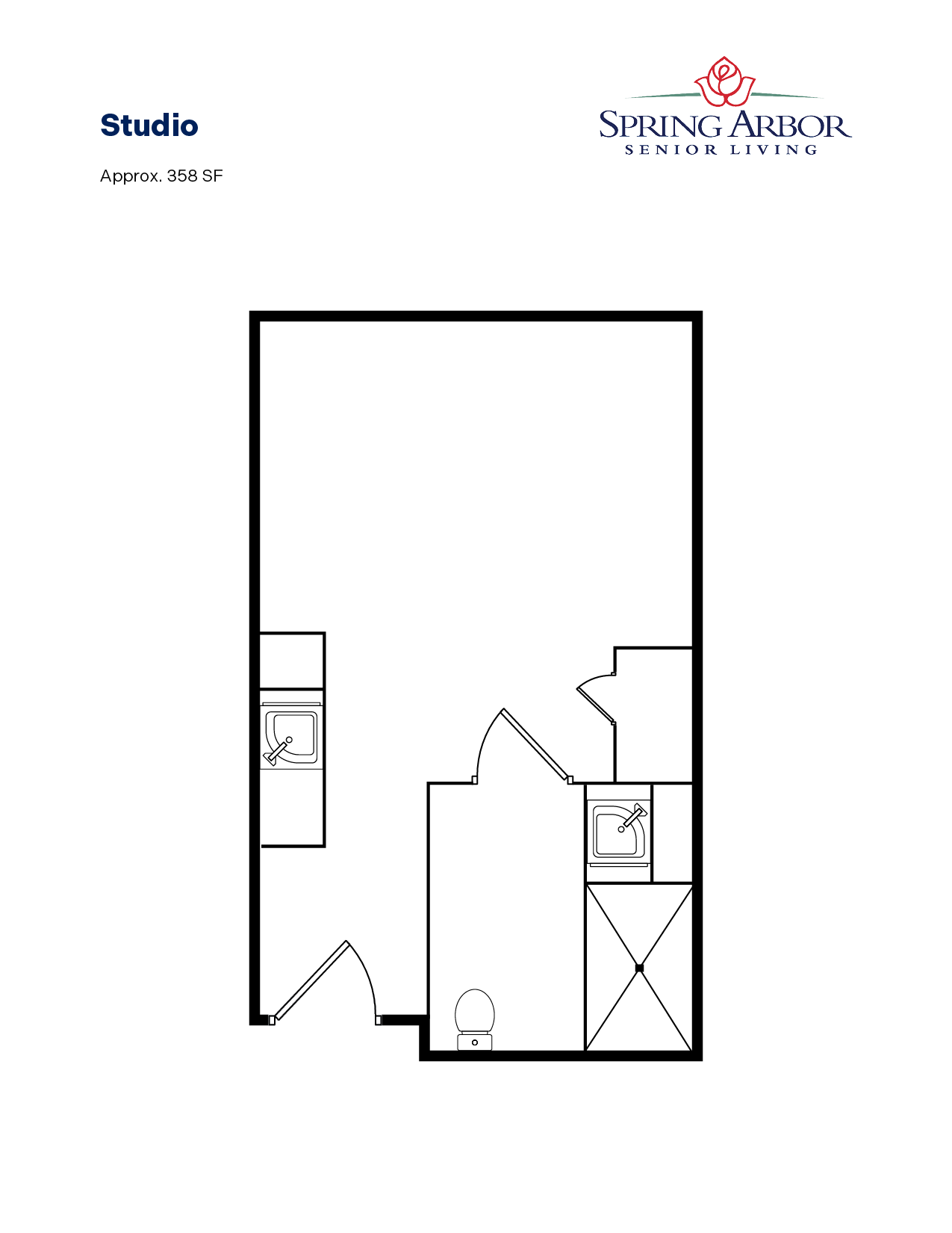 Spring Arbor_Floor Plans_Frederick_Studio